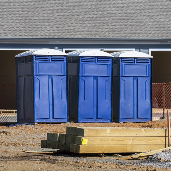 what is the maximum capacity for a single porta potty in West Elmira NY